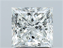 Natural Diamond 1.51 Carats, Princess with  Cut, H Color, SI1 Clarity and Certified by GIA