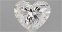 Natural Diamond 0.52 Carats, Heart with  Cut, H Color, SI1 Clarity and Certified by GIA