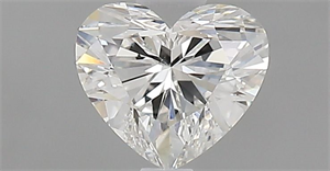 Foto Diamante Natural 0.52 quilates, Corazón , Color H, claridad SI1 y certificado GIA de