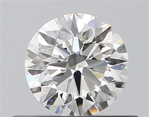 Picture of Natural Diamond 0.42 Carats, Round with Excellent Cut, H Color, VVS1 Clarity and Certified by GIA