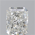 Natural Diamond 0.71 Carats, Radiant with  Cut, H Color, VVS1 Clarity and Certified by GIA