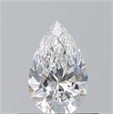 Natural Diamond 0.50 Carats, Pear with  Cut, D Color, VS1 Clarity and Certified by GIA