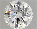 Lab Grown Diamond 2.02 Carats, Round with Ideal Cut, E Color, VVS2 Clarity and Certified by IGI