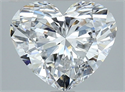 Natural Diamond 2.26 Carats, Heart with  Cut, D Color, VS2 Clarity and Certified by GIA