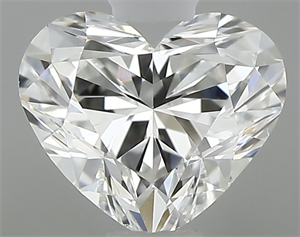 Picture of Natural Diamond 0.50 Carats, Heart with  Cut, G Color, SI2 Clarity and Certified by GIA