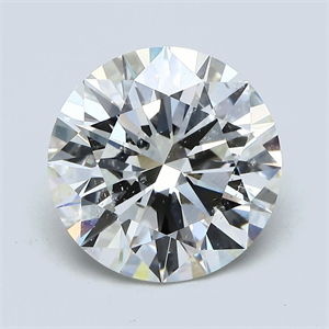 Picture of Natural Diamond 4.51 Carats, Round with Excellent Cut, H Color, SI2 Clarity and Certified by GIA