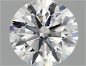 Lab Grown Diamond 1.07 Carats, Round with Excellent Cut, E Color, VS1 Clarity and Certified by IGI