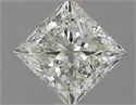 Natural Diamond 0.76 Carats, Princess with  Cut, J Color, VVS2 Clarity and Certified by IGI
