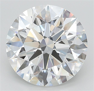 Picture of Lab Grown Diamond 5.60 Carats, Round with Ideal Cut, D Color, IF Clarity and Certified by IGI