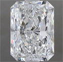 Natural Diamond 1.40 Carats, Radiant with  Cut, F Color, SI2 Clarity and Certified by GIA