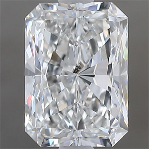 Picture of Natural Diamond 1.40 Carats, Radiant with  Cut, F Color, SI2 Clarity and Certified by GIA