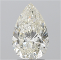 Natural Diamond 2.01 Carats, Pear with  Cut, I Color, SI2 Clarity and Certified by IGI