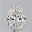 Natural Diamond 1.50 Carats, Oval with  Cut, G Color, SI2 Clarity and Certified by GIA