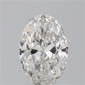 Picture of Natural Diamond 1.50 Carats, Oval with  Cut, G Color, SI2 Clarity and Certified by GIA