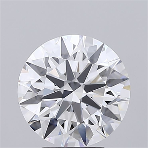 Picture of Lab Grown Diamond 3.55 Carats, Round with Excellent Cut, E Color, VVS2 Clarity and Certified by GIA