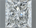 Natural Diamond 0.90 Carats, Princess with  Cut, H Color, VS1 Clarity and Certified by GIA