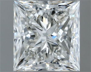 Picture of Natural Diamond 0.90 Carats, Princess with  Cut, H Color, VS1 Clarity and Certified by GIA