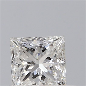 Picture of Natural Diamond 0.43 Carats, Princess with  Cut, F Color, SI1 Clarity and Certified by GIA