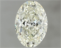 Natural Diamond 0.80 Carats, Oval with  Cut, K Color, SI1 Clarity and Certified by IGI
