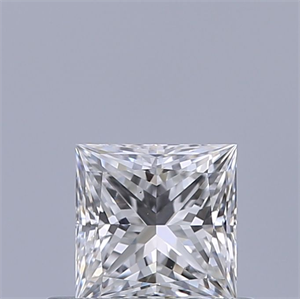 Picture of Natural Diamond 0.46 Carats, Princess with  Cut, D Color, VS1 Clarity and Certified by GIA