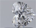 Natural Diamond 0.35 Carats, Heart with  Cut, D Color, VVS1 Clarity and Certified by GIA