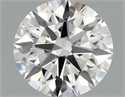 Lab Grown Diamond 1.34 Carats, Round with Ideal Cut, F Color, VS1 Clarity and Certified by IGI