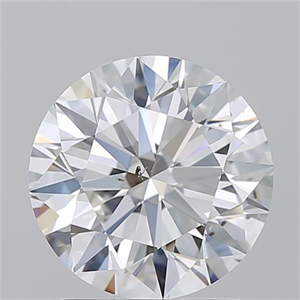 Picture of Natural Diamond 2.01 Carats, Round with Excellent Cut, G Color, SI1 Clarity and Certified by GIA