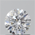 Natural Diamond 0.90 Carats, Round with Excellent Cut, D Color, SI1 Clarity and Certified by GIA
