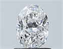 Natural Diamond 0.80 Carats, Oval with  Cut, E Color, VS1 Clarity and Certified by GIA