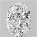 Natural Diamond 3.01 Carats, Oval with  Cut, E Color, SI1 Clarity and Certified by GIA