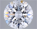 Lab Grown Diamond 2.50 Carats, Round with Ideal Cut, D Color, VVS2 Clarity and Certified by IGI