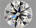 Natural Diamond 1.01 Carats, Round with Very Good Cut, H Color, VS1 Clarity and Certified by GIA