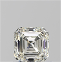 Diamante Natural 0.90 quilates, Asscher , Color J, claridad VVS1 y certificado GIA