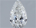 Natural Diamond 0.40 Carats, Pear with  Cut, H Color, VS2 Clarity and Certified by GIA