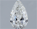 Natural Diamond 0.40 Carats, Pear with  Cut, H Color, VS2 Clarity and Certified by GIA