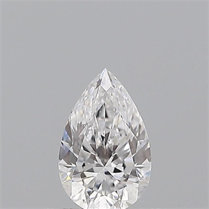Picture of Natural Diamond 0.50 Carats, Pear with  Cut, D Color, SI1 Clarity and Certified by GIA