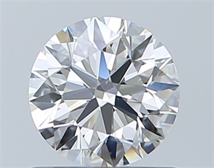 Picture of Natural Diamond 0.70 Carats, Round with Excellent Cut, E Color, VVS2 Clarity and Certified by GIA