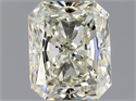 Natural Diamond 1.02 Carats, Radiant with  Cut, L Color, SI1 Clarity and Certified by GIA