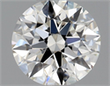Diamante Natural 0.43 quilates, Redondo , Color H, claridad VVS2 y certificado GIA