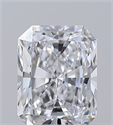 Natural Diamond 0.30 Carats, Radiant with  Cut, D Color, VS1 Clarity and Certified by GIA