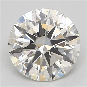 Picture of Natural Diamond 0.70 Carats, Round with Excellent Cut, J Color, VS2 Clarity and Certified by GIA