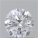 Natural Diamond 0.71 Carats, Round with Excellent Cut, D Color, VVS1 Clarity and Certified by GIA