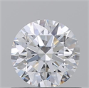 Natural Diamond 0.71 Carats, Round with Excellent Cut, D Color, VVS1 Clarity and Certified by GIA