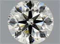 Natural Diamond 0.60 Carats, Round with Excellent Cut, L Color, SI1 Clarity and Certified by GIA