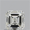 Natural Diamond 0.70 Carats, Asscher with  Cut, I Color, SI1 Clarity and Certified by GIA