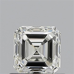 Picture of Natural Diamond 0.70 Carats, Asscher with  Cut, I Color, SI1 Clarity and Certified by GIA