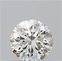 Natural Diamond 0.40 Carats, Round with Excellent Cut, H Color, SI2 Clarity and Certified by GIA