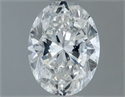 Natural Diamond 0.80 Carats, Oval with  Cut, H Color, SI1 Clarity and Certified by GIA