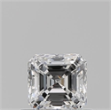 Diamante Natural 0.51 quilates, Asscher , Color E, claridad VS2 y certificado GIA
