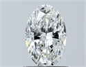 Natural Diamond 0.71 Carats, Oval with  Cut, F Color, VS2 Clarity and Certified by GIA